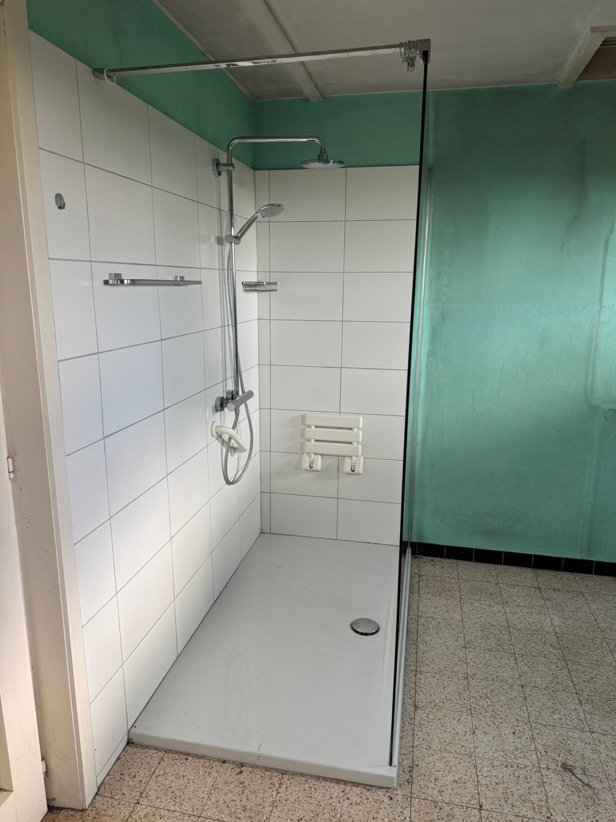Inloopdouche, Ophalen, Gebruikt, Met douche