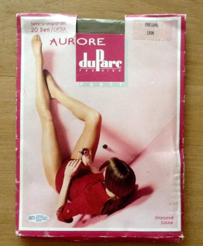 Collants Vintage Aurore du Parc 20 den. Fine Long, Neuf, Enlèvement ou Envoi, Brun, Taille 36/38 (S)