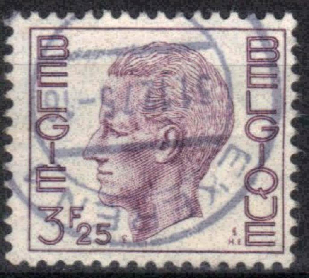 Belgique 1975 - Yvert 1744/OBP 1753 - Roi Baudouin (ST), Timbres & Monnaies, Timbres | Europe | Belgique, Envoi, Affranchi, Oblitéré