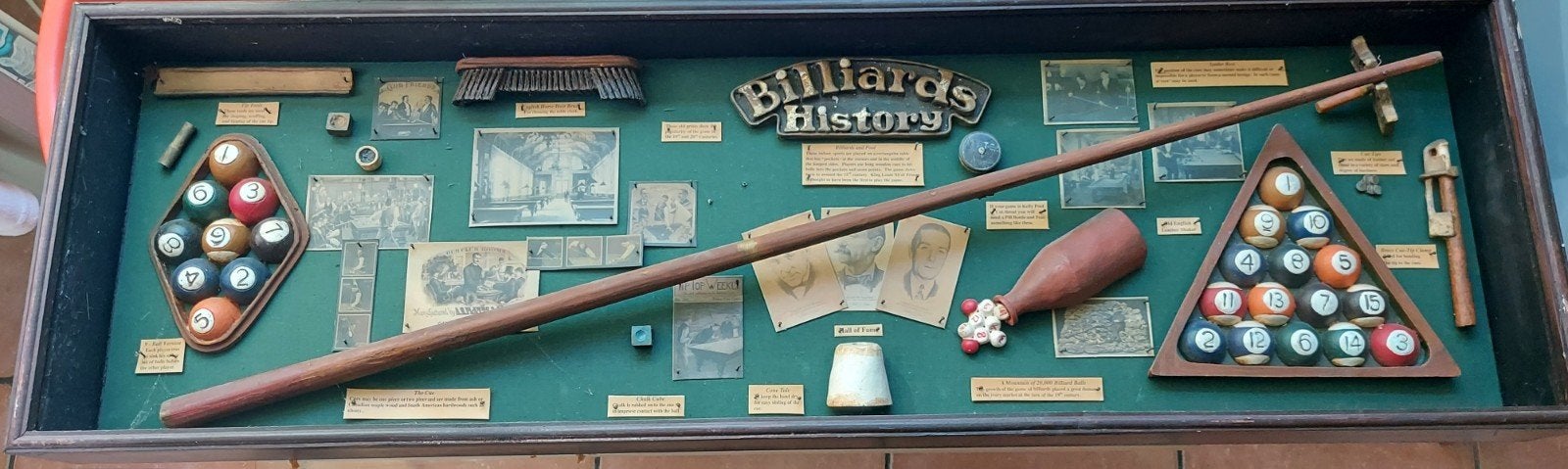 billiards history, Enlèvement