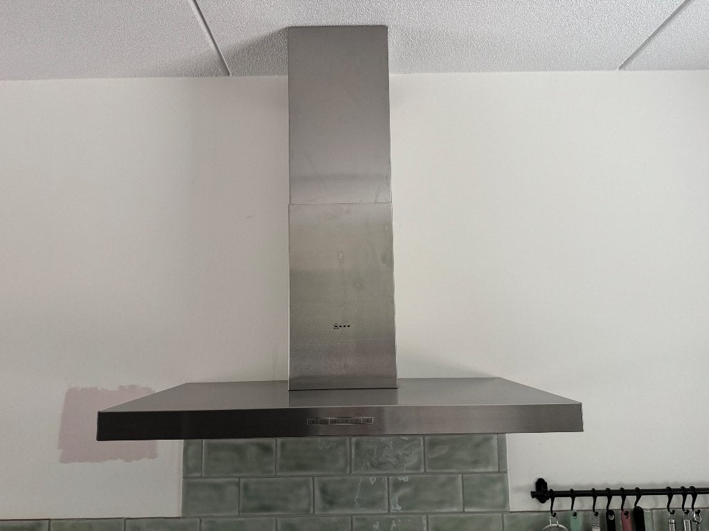 Neff afzuigkap 90 cm, Elektronische apparatuur, Ophalen, Gebruikt, Wandschouwkap, 400 tot 600 m³ per uur