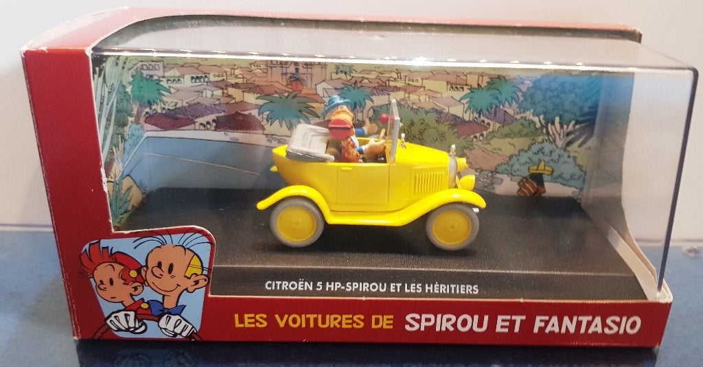 Spirou et noix de crabe « Citroën 5 HP », Envoi, Gaston ou Spirou, Neuf, Statue ou Figurine