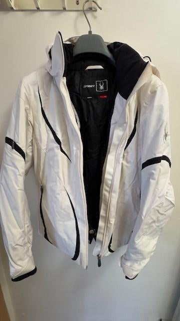 Spyder ski jas + Burton skibroek, Kleding | Dames, Jassen | Winter, Zo goed als nieuw, Maat 38/40 (M), Wit, Verzenden