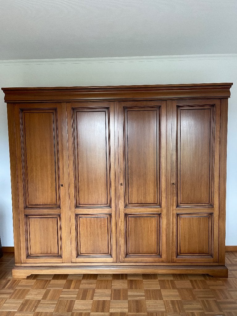Houten kledingkast, Huis en Inrichting, Ophalen, Met deur(en), 200 cm of meer, Zo goed als nieuw