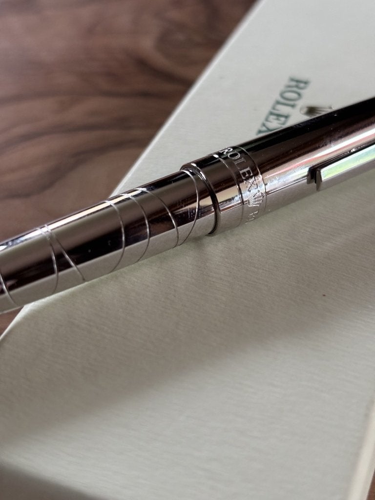 Stylo à bille Rolex – Édition Argentée Vintage - Boîte Rolex, Ophalen, Zo goed als nieuw, Balpen, Overige merken