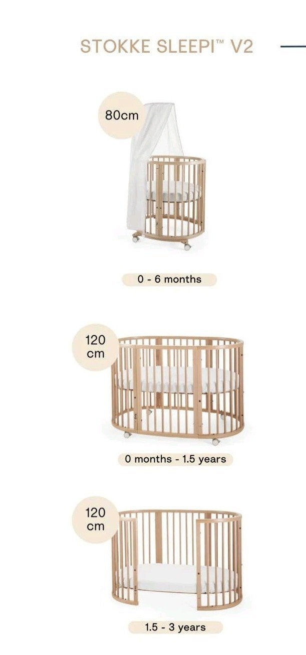 Stokke sleepi mini + uitbreidingsset compleet, Enlèvement, Comme neuf, Matelas