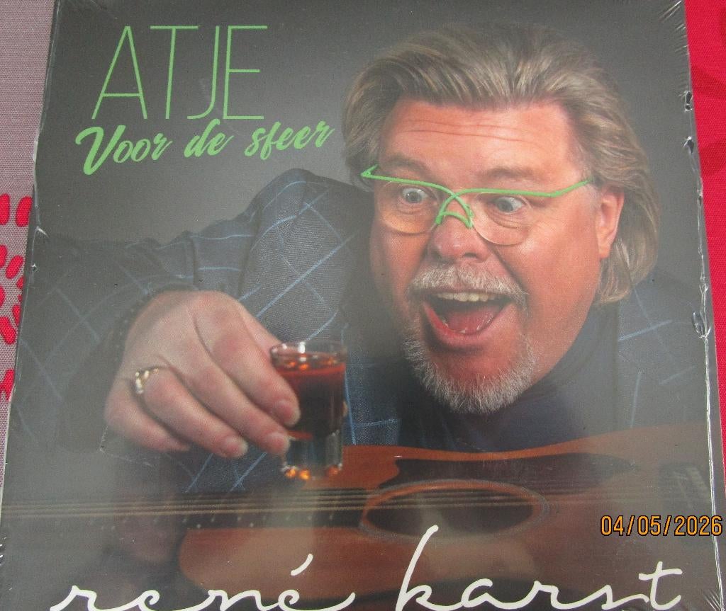 Single ( 45 Toerenplaat ) René Karst : Atje voor de sfeer., Cd's en Dvd's, Vinyl Singles, 7 inch, Single, 2020 tot heden, Ophalen of Verzenden