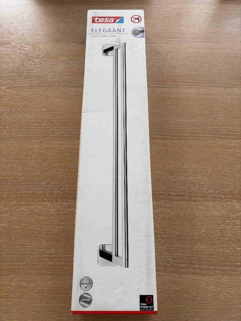 Tesa Elegaant handdoekrek zonder boren - nieuw in de doos, Ophalen, Nieuw, Badkamerrek