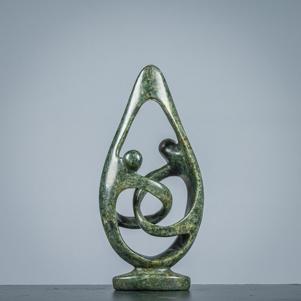 Natuurstenen beeld - Two people together, Ophalen of Verzenden