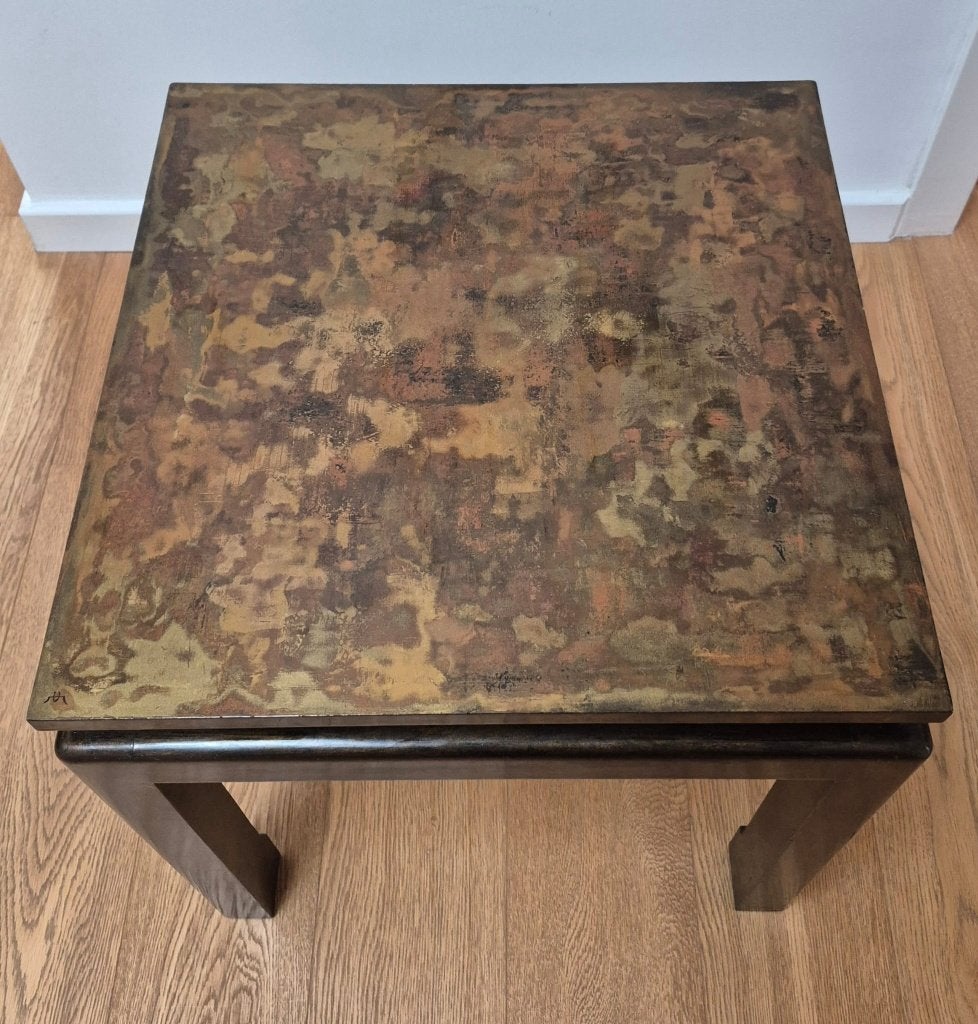 CWD salontafel Ming-stijl - gelakt en gezwart hout, Ophalen