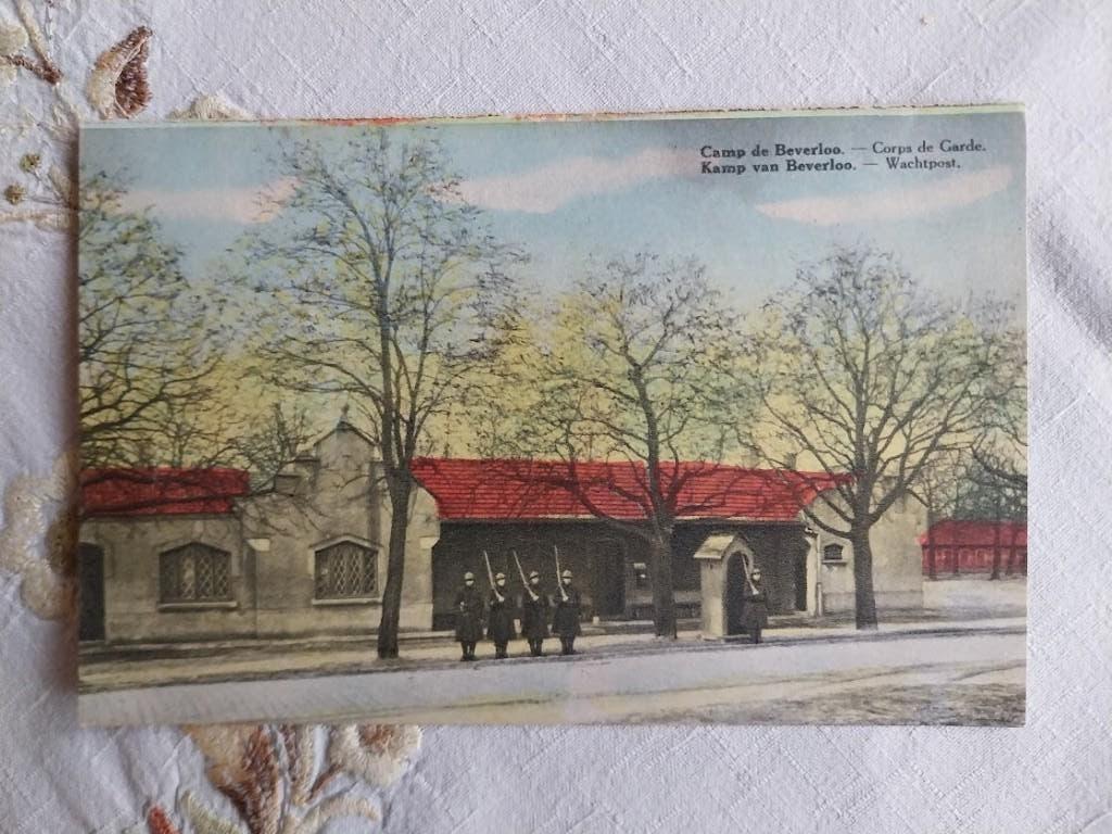 oude postkaart " Kamp van Beverloo " ( 1939 ), Verzamelen, Ophalen of Verzenden, 1920 tot 1940, Gelopen, Limburg