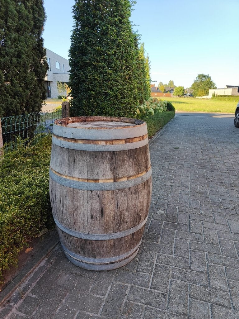 houten ton, Ophalen, Gebruikt