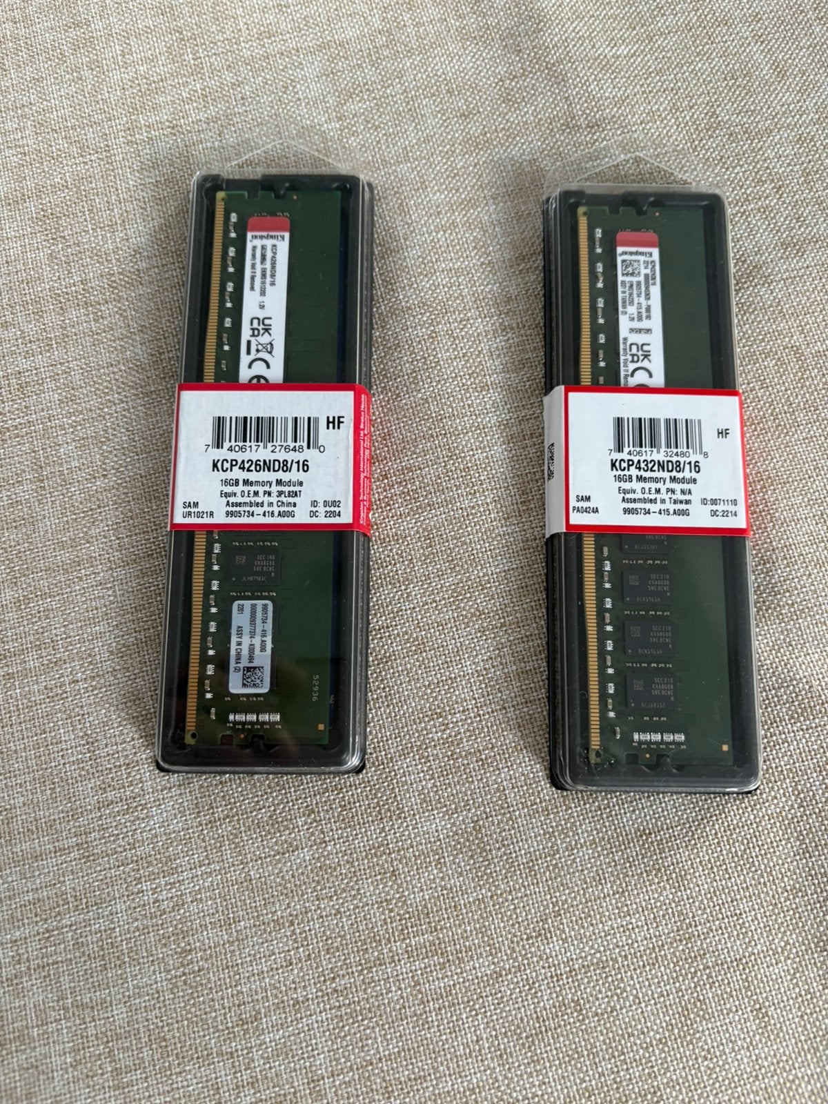 Ram memoire 16g NEUVE, Computers en Software, Ophalen of Verzenden, Nieuw
