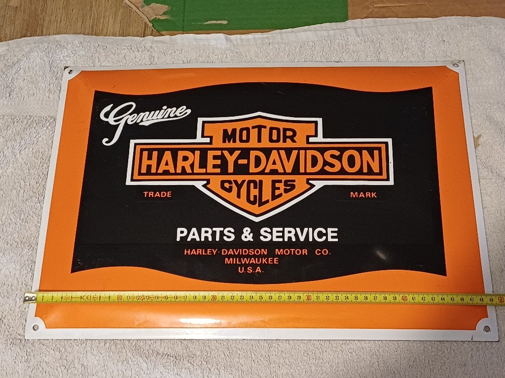 Panneau publicitaire en émail Harley-Davidson, Enlèvement ou Envoi, Neuf, Panneau publicitaire
