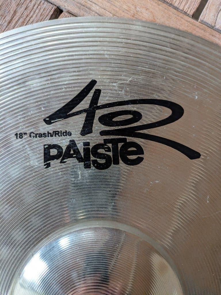 Paiste 2002 18 » Crash/Ride — critique professionnelle —, Enlèvement, Utilisé, Autres types