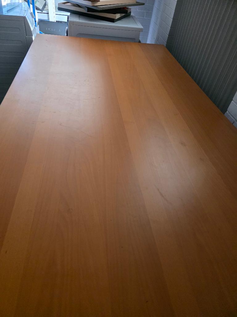 grote eettafel / bureaubtafel, Ophalen, Zo goed als nieuw, Rechthoekig, 200 cm of meer