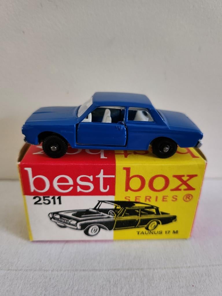 Best Box Ford Taunus 17M Nr2511 Blauw, Ophalen of Verzenden