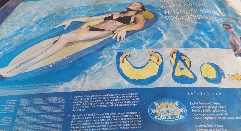 Originele Kelsyus Luxe Waterhangmat + DraagTas - Nieuw!, Ophalen of Verzenden, Nieuw, Overige