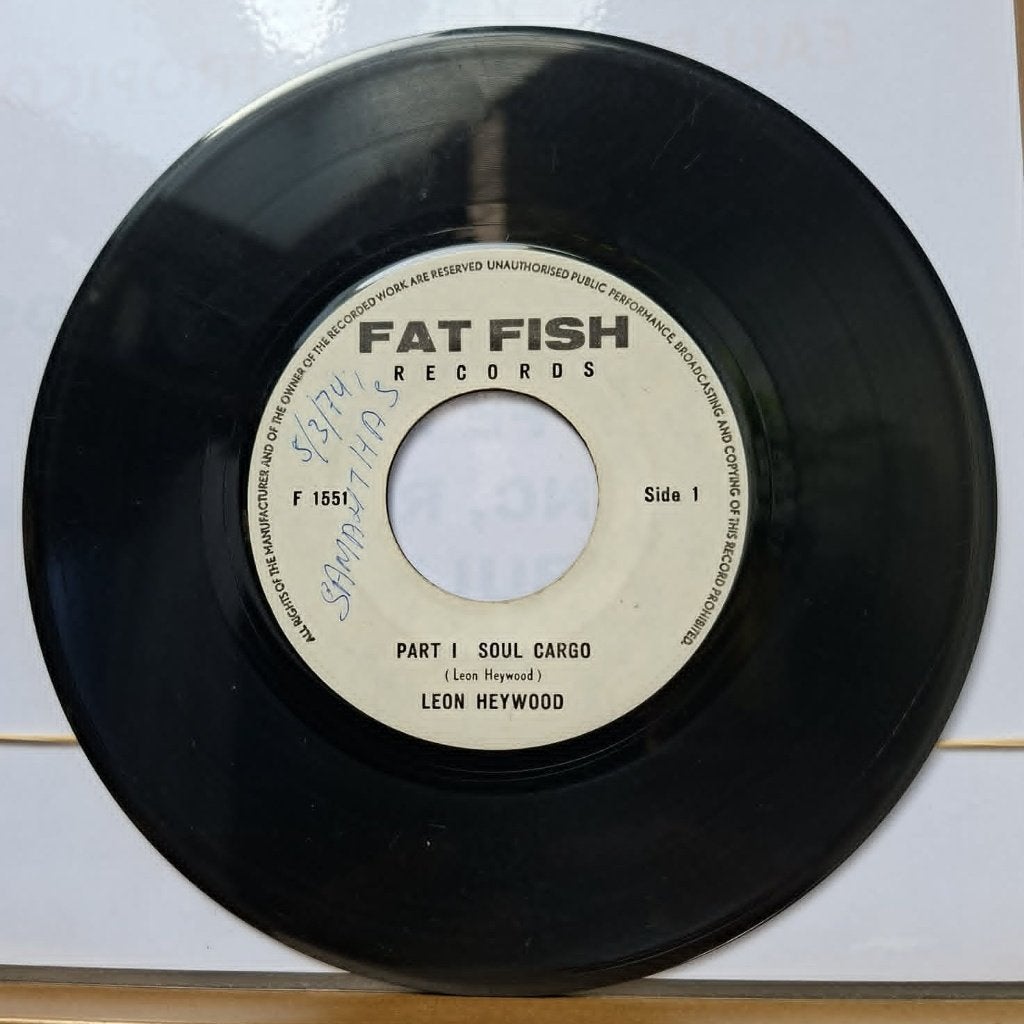 Leon Heywood - Soul Cargo (Part I & Part II), Pressage original, Enlèvement ou Envoi, 7 inch, Utilisé