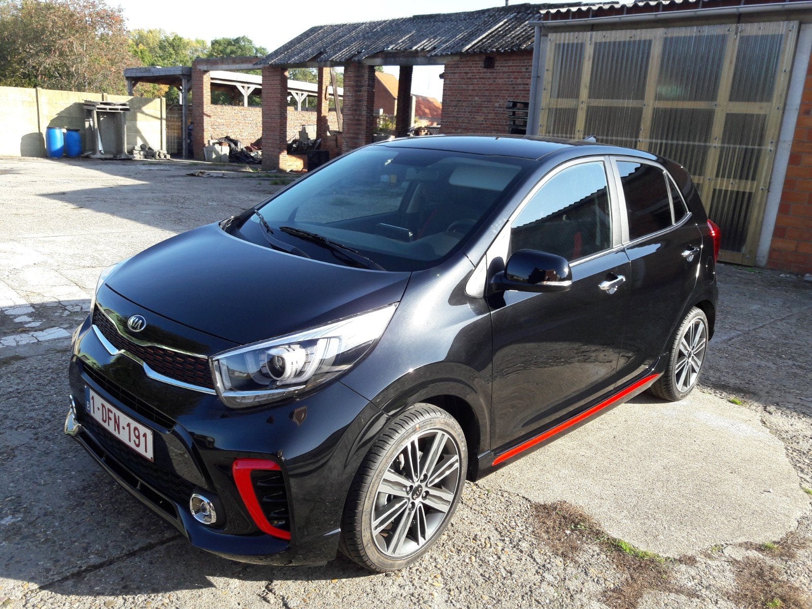 Kia Picanto GT LINE 1.2 benzine, Auto's, Voorwielaandrijving, Zwart, 5 deurs, Particulier