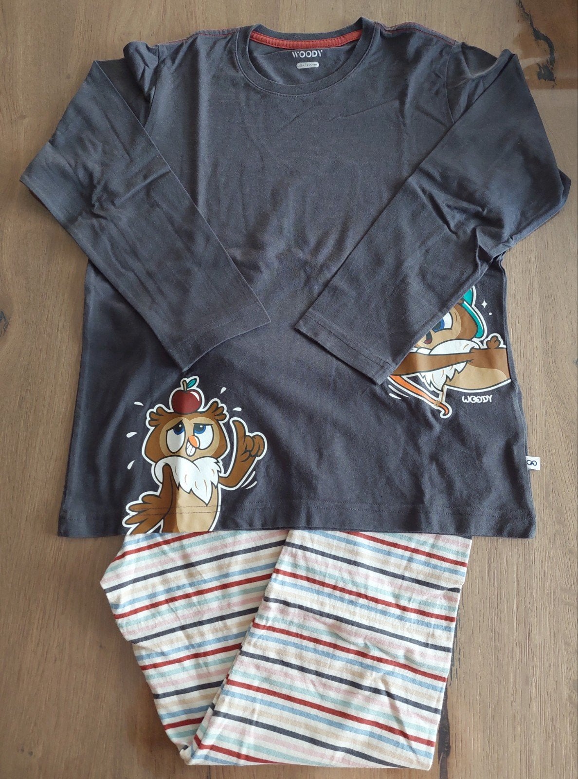 Lichtgrijze pyjama Woody jongen - 10 jaar, Nacht- of Onderkleding, Ophalen of Verzenden, Zo goed als nieuw, Jongen
