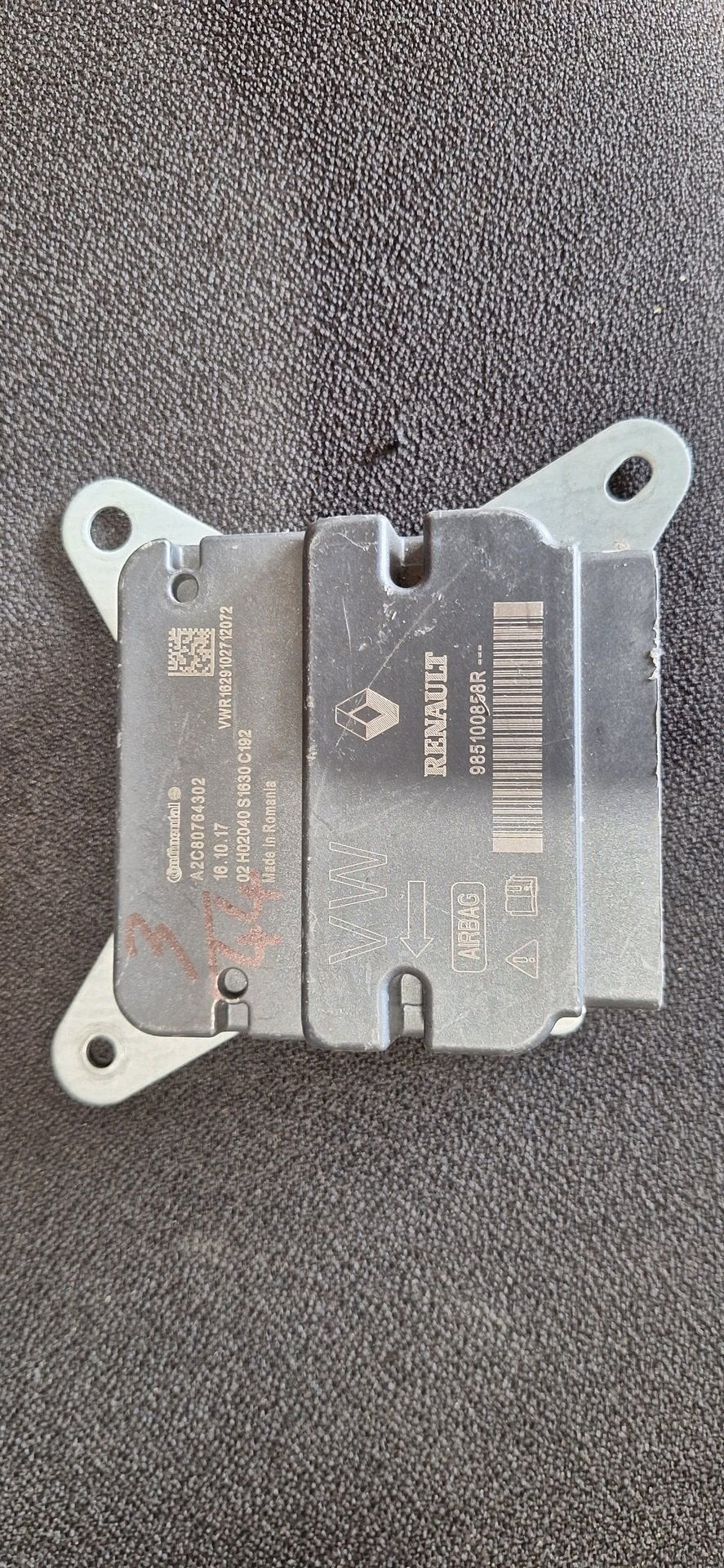 Originele Airbag Stuurmodule Computer Renault Continental -, Gebruikt, -, -, Ophalen of Verzenden