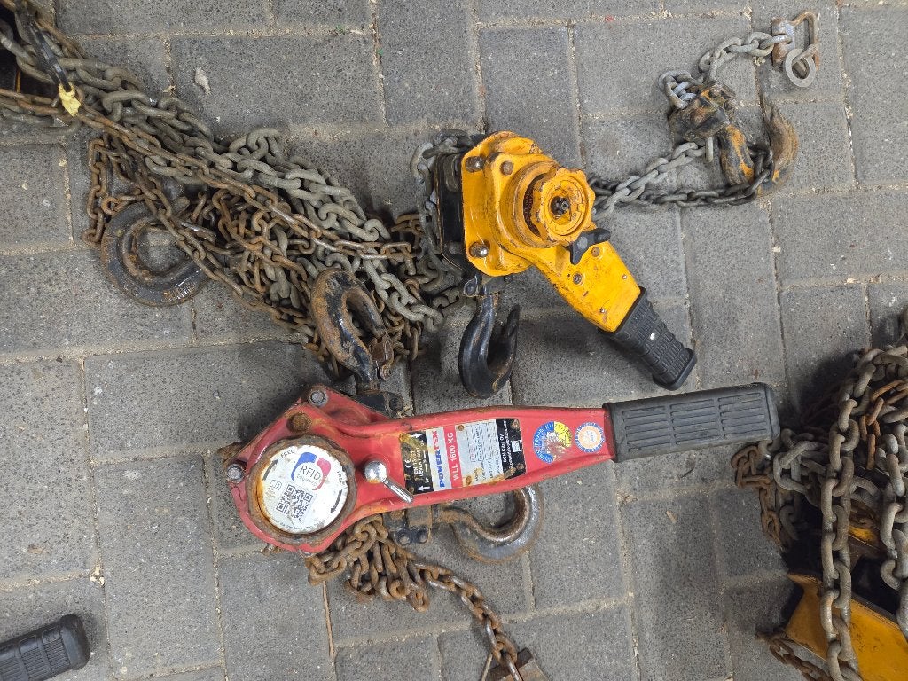 2 x 1.6 ton rateltakel, Doe-het-zelf en Bouw, Ophalen, Gebruikt