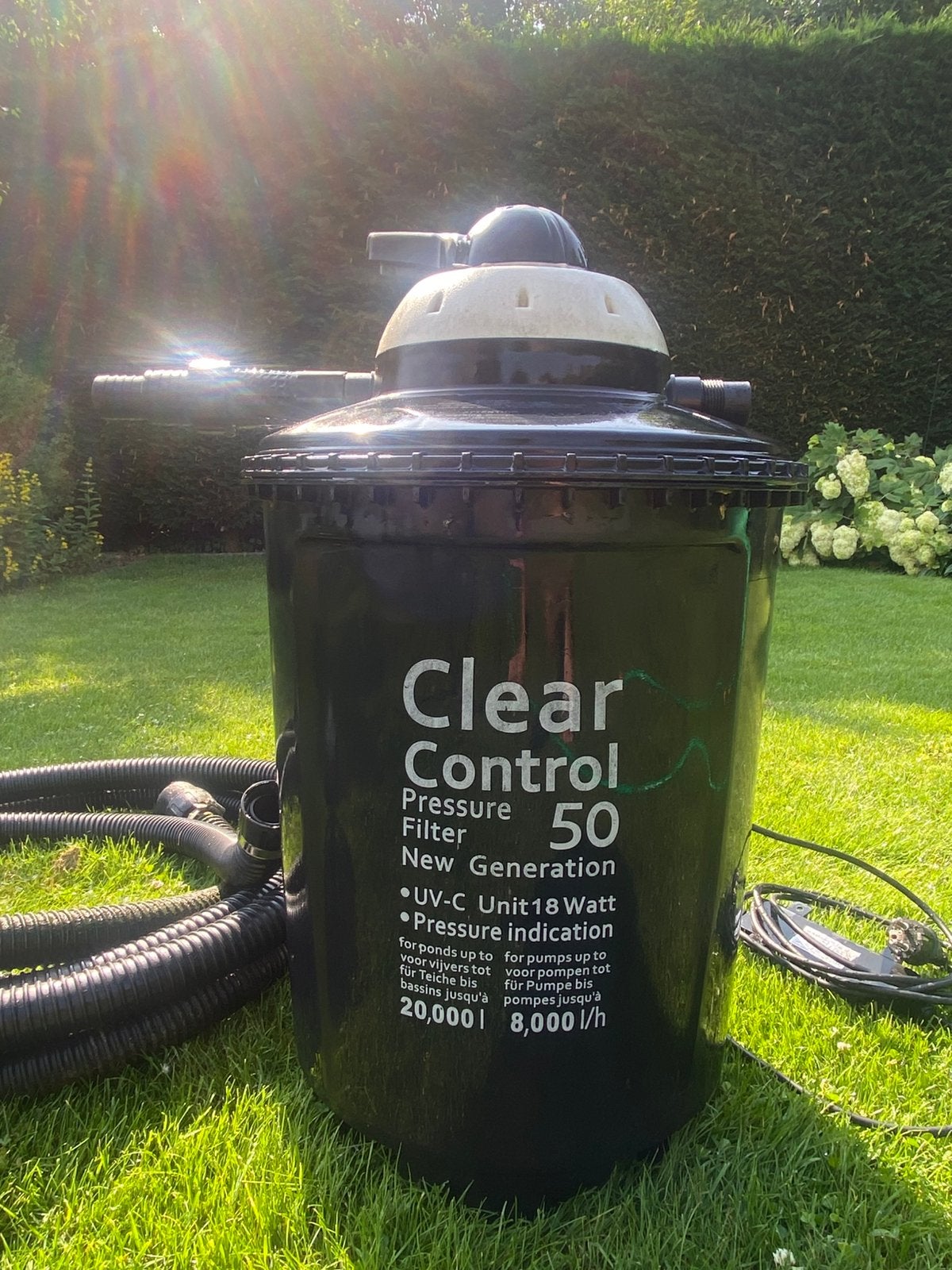 Vijverfilter Velda clear control drukfilter + vijverpomp, Ophalen, Zo goed als nieuw, Vijverfilter