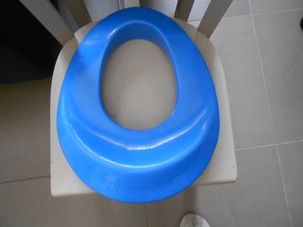 réducteur de toilette + cubes en bois gratuits, Enlèvement ou Envoi, Utilisé
