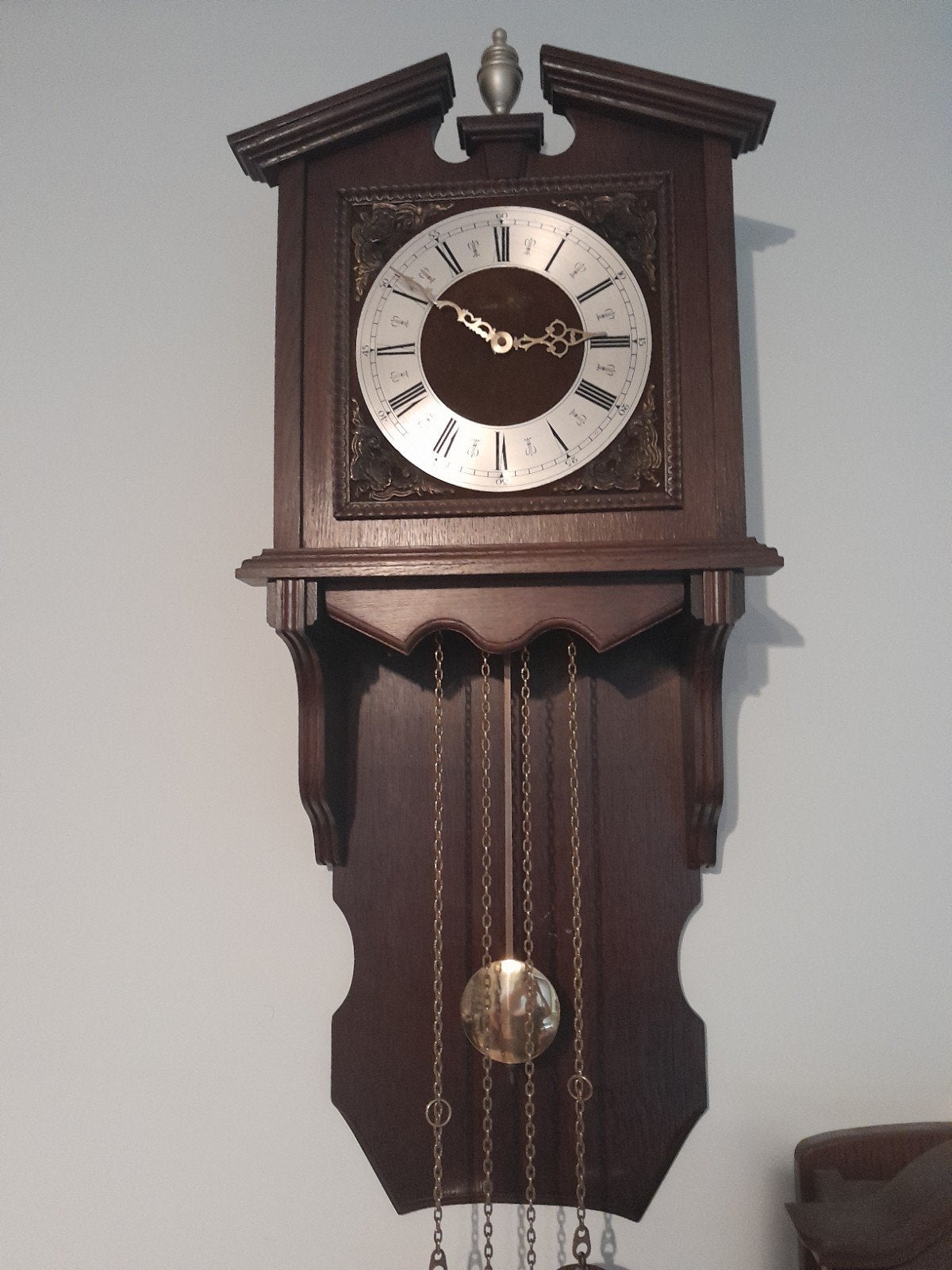 Wandklok, Ophalen