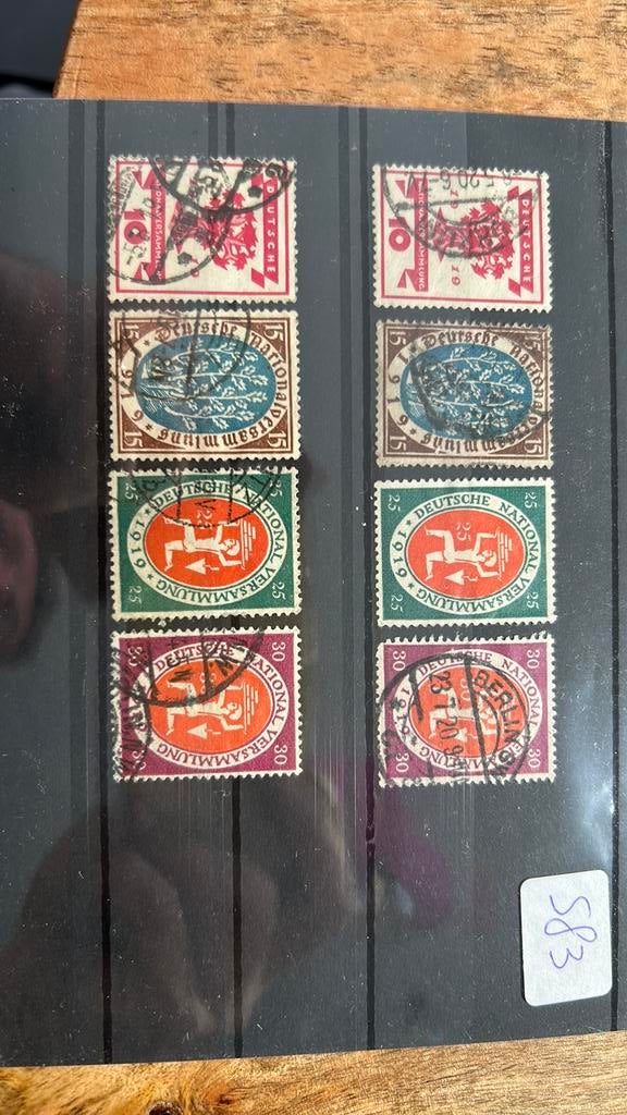 Empire allemand : 1919 Nationalversammlg Weimar, Enlèvement ou Envoi, Empire allemand, Affranchi