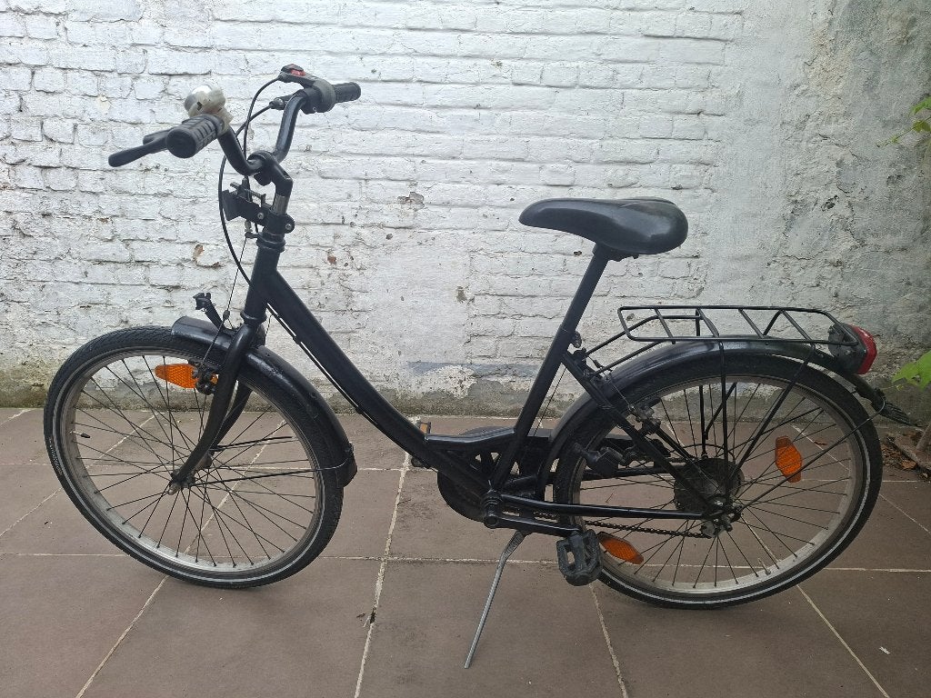 Vélo noir, prêt à rouler et confortable, Autres marques, Vitesses, Frein sur jante, Enlèvement ou Envoi