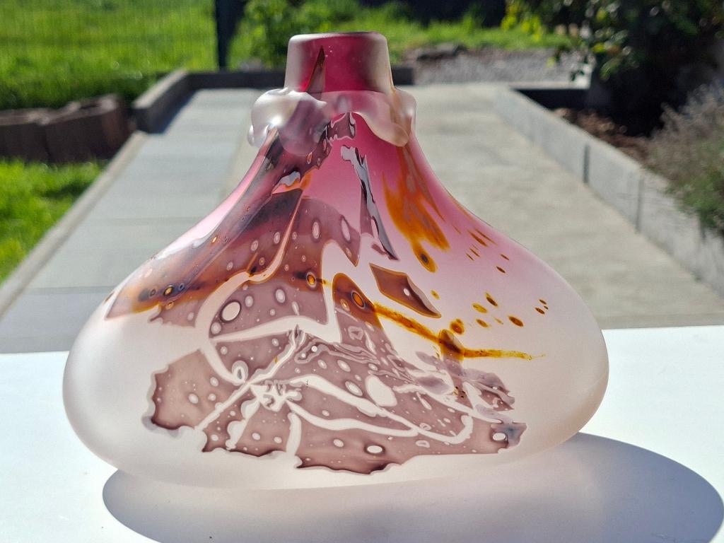 Vase de Louis Leloup du Val Saint Lambert. Signé, Ophalen
