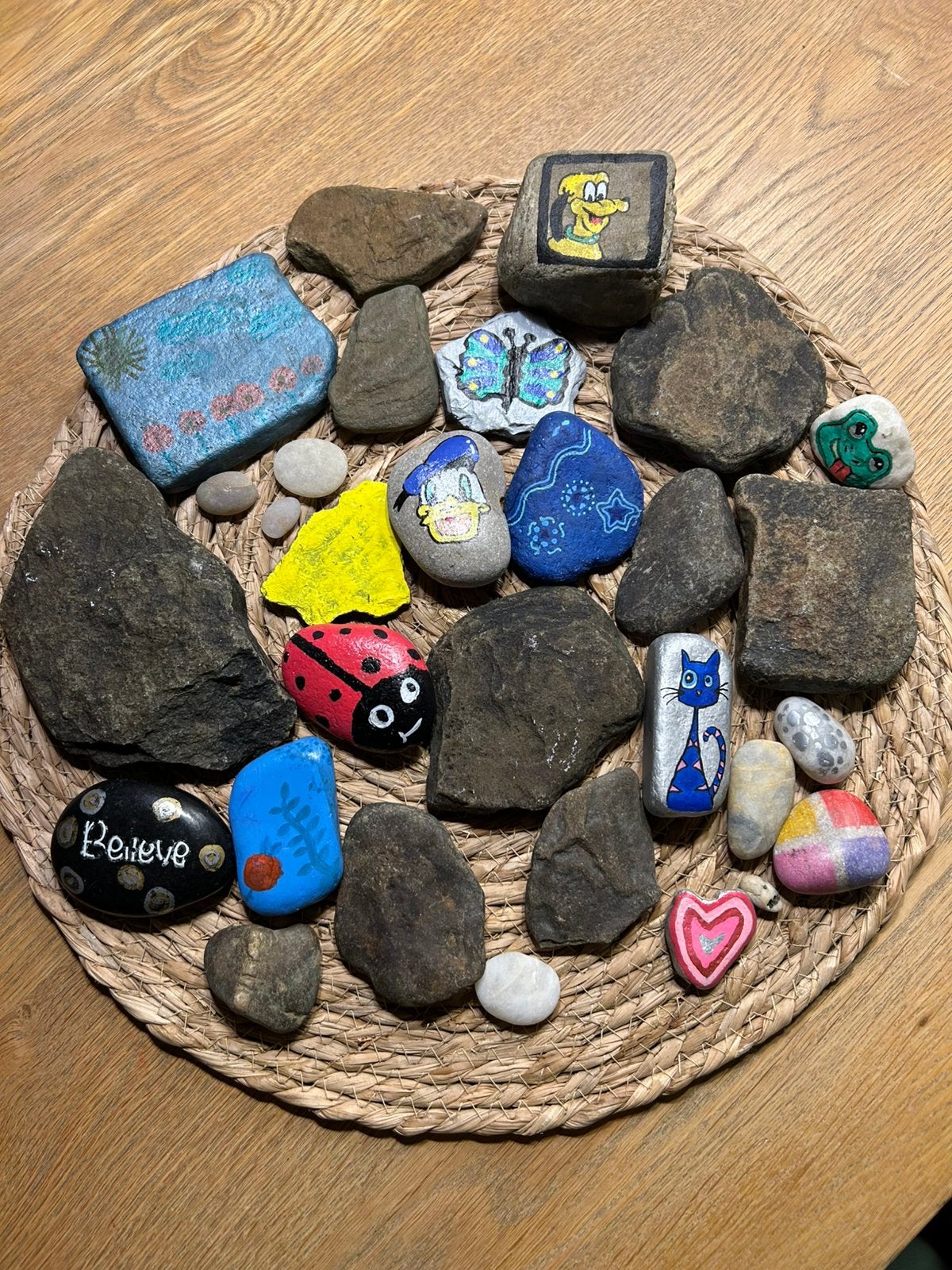 Groot assortiment stenen om te schilderen  30 stuks, Grijs, Overige merken, Knutselmateriaal, Natuur en Bloemen