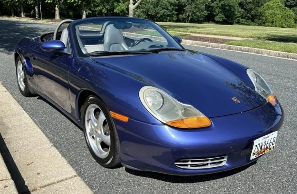 'Gezocht' Porsche Boxster 2.5 L, 2500 cc, Blauw, Leder, Handgeschakeld