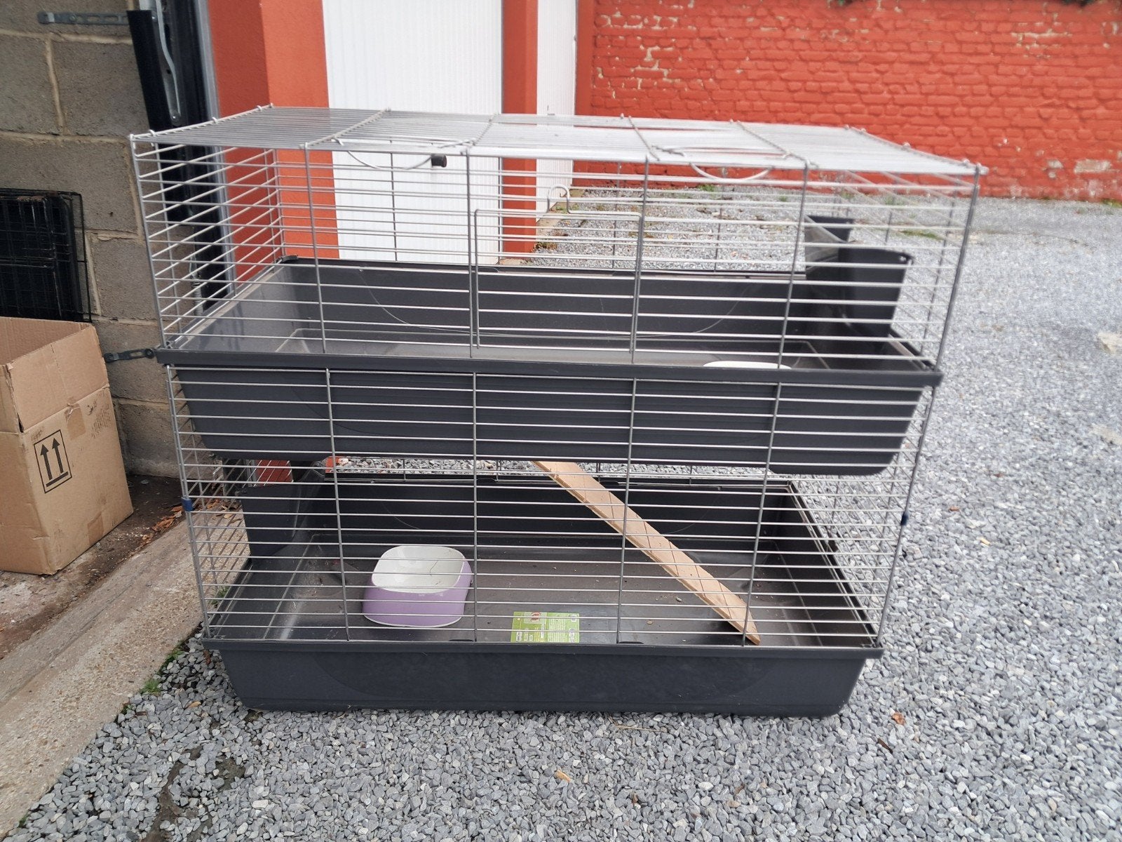 cage lapin double 70 e, Animaux & Accessoires, Enlèvement, Cage, Lapin