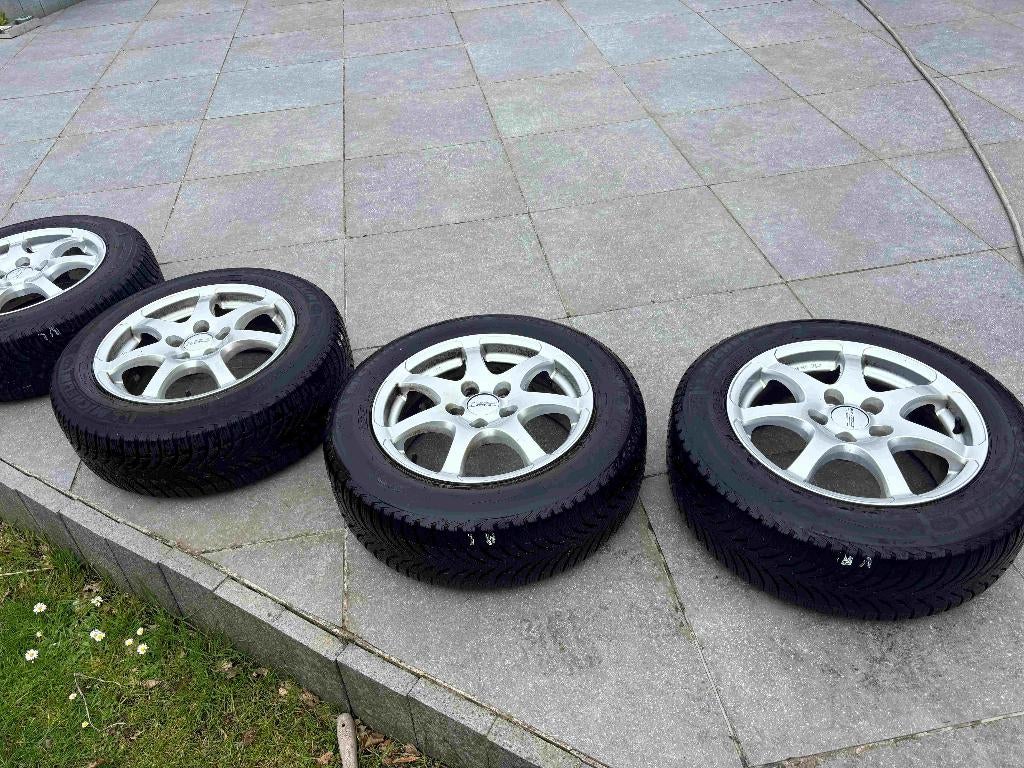 Michelin banden op velg, Ophalen, Gebruikt, 16 inch, Banden en Velgen