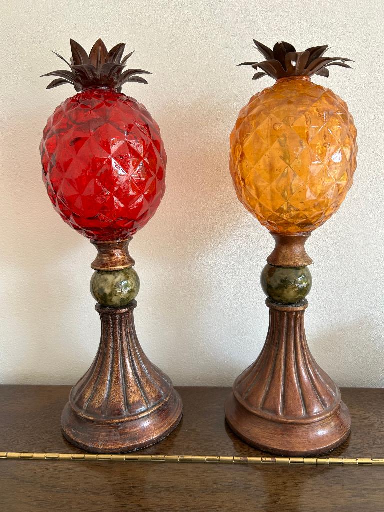 Sfeervolle ananas-decoraties te koop, Huis en Inrichting, Woonaccessoires | Overige, Nieuw, Overige materialen, Meerkleurig, Brocante