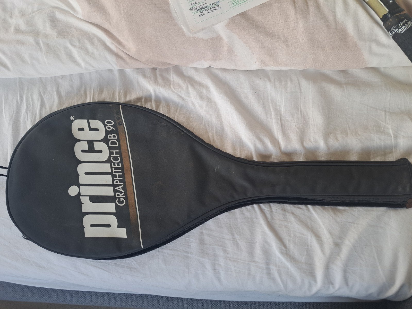 Vintage Prince Graphtech DB 90 (1989), Sport en Fitness, Tennis, Ophalen, Racket, Prince, L4