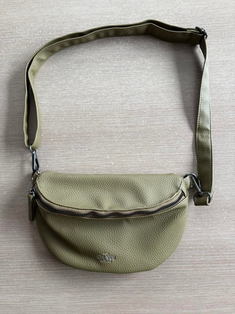 Charm London tas, Nieuw, Leer, Groen, Ophalen