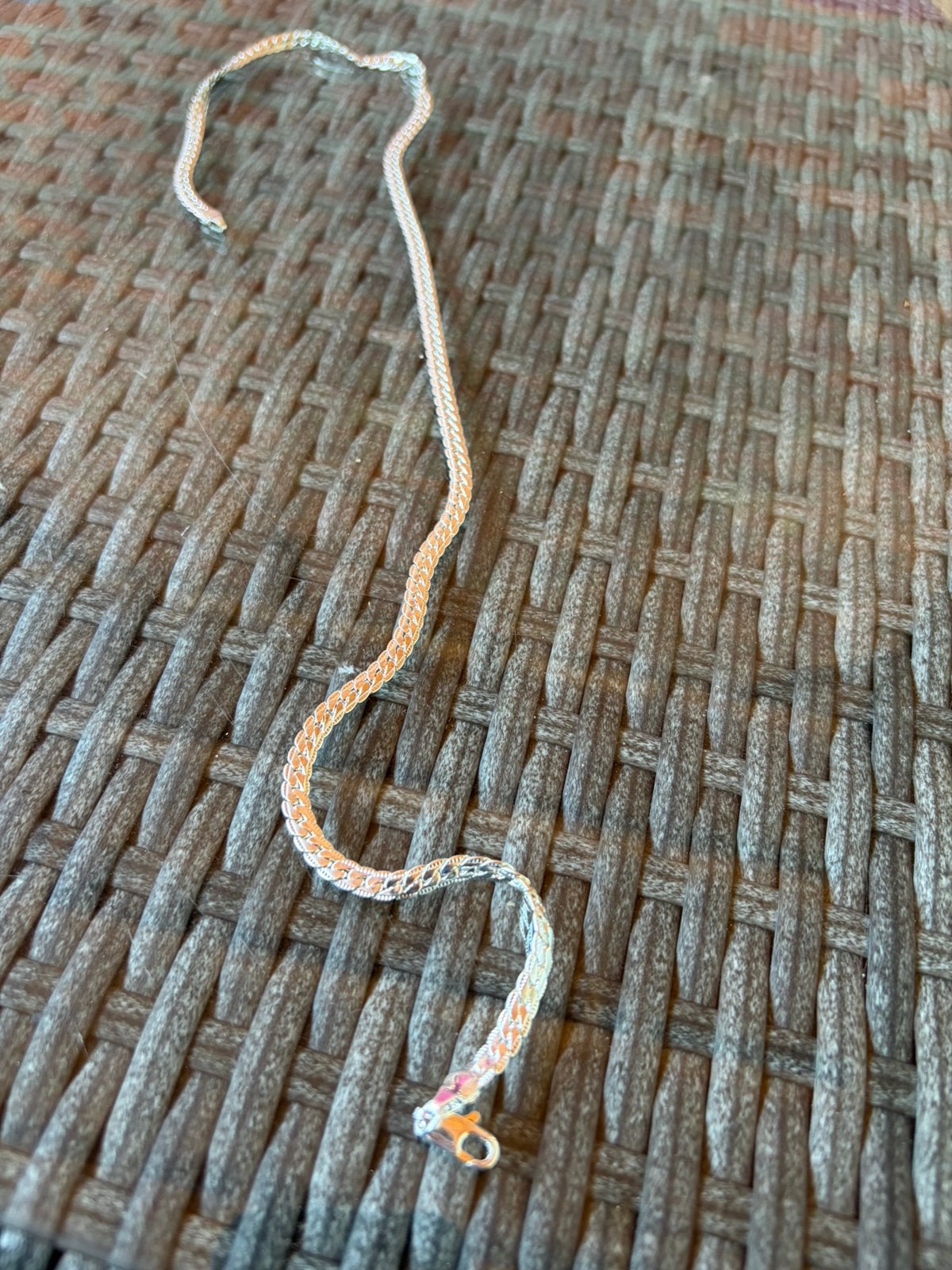 Zilver ketting, Handtassen en Accessoires, Kettingen, Ophalen, Zo goed als nieuw, Zilver