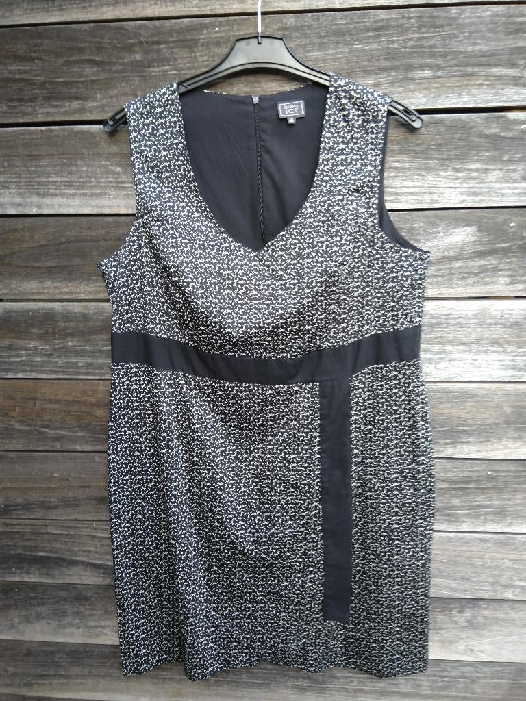 Green Ice : Zwart en Wit Kleed In Maat 46, Kleding | Dames, Jurken, Zwart, Maat 46/48 (XL) of groter, Ophalen of Verzenden, Zo goed als nieuw