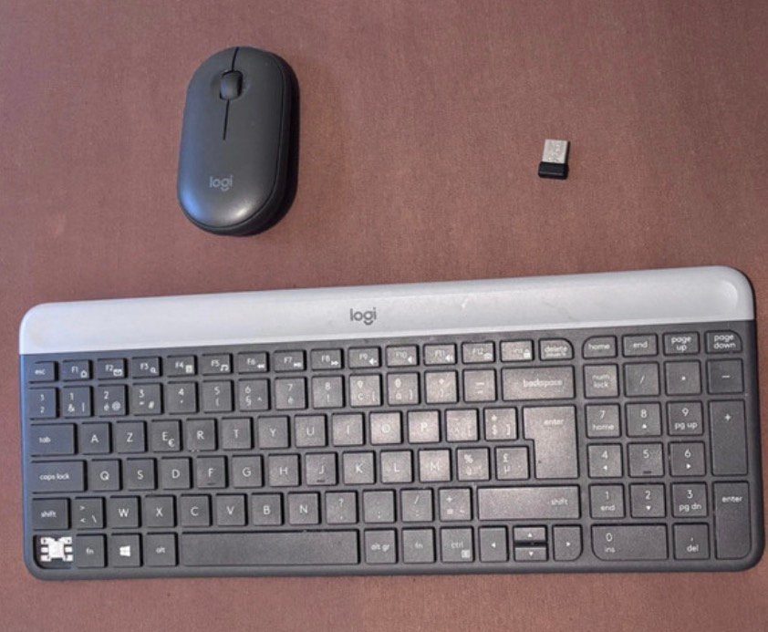 Logitech Clavier + Souris, Computers en Software, Toetsenborden, Gebruikt, Toetsenbord en muis-set, Azerty, Ophalen of Verzenden