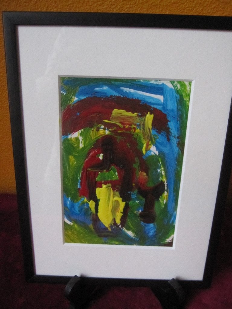 abstract schilderij, Antiek en Kunst, Ophalen of Verzenden