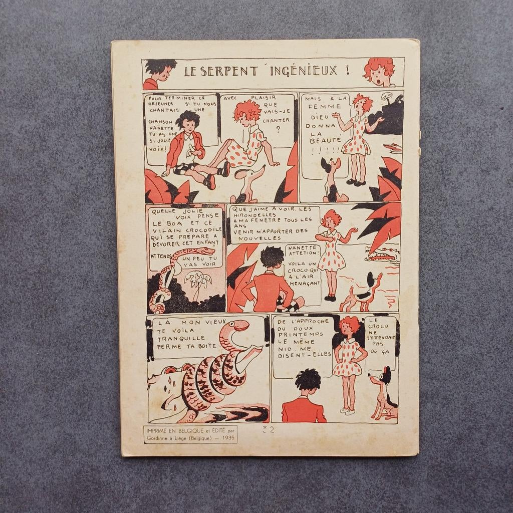 BD Nono et Nanette - Édition Gordinne à Liège 1935, Livres, BD, Enlèvement ou Envoi