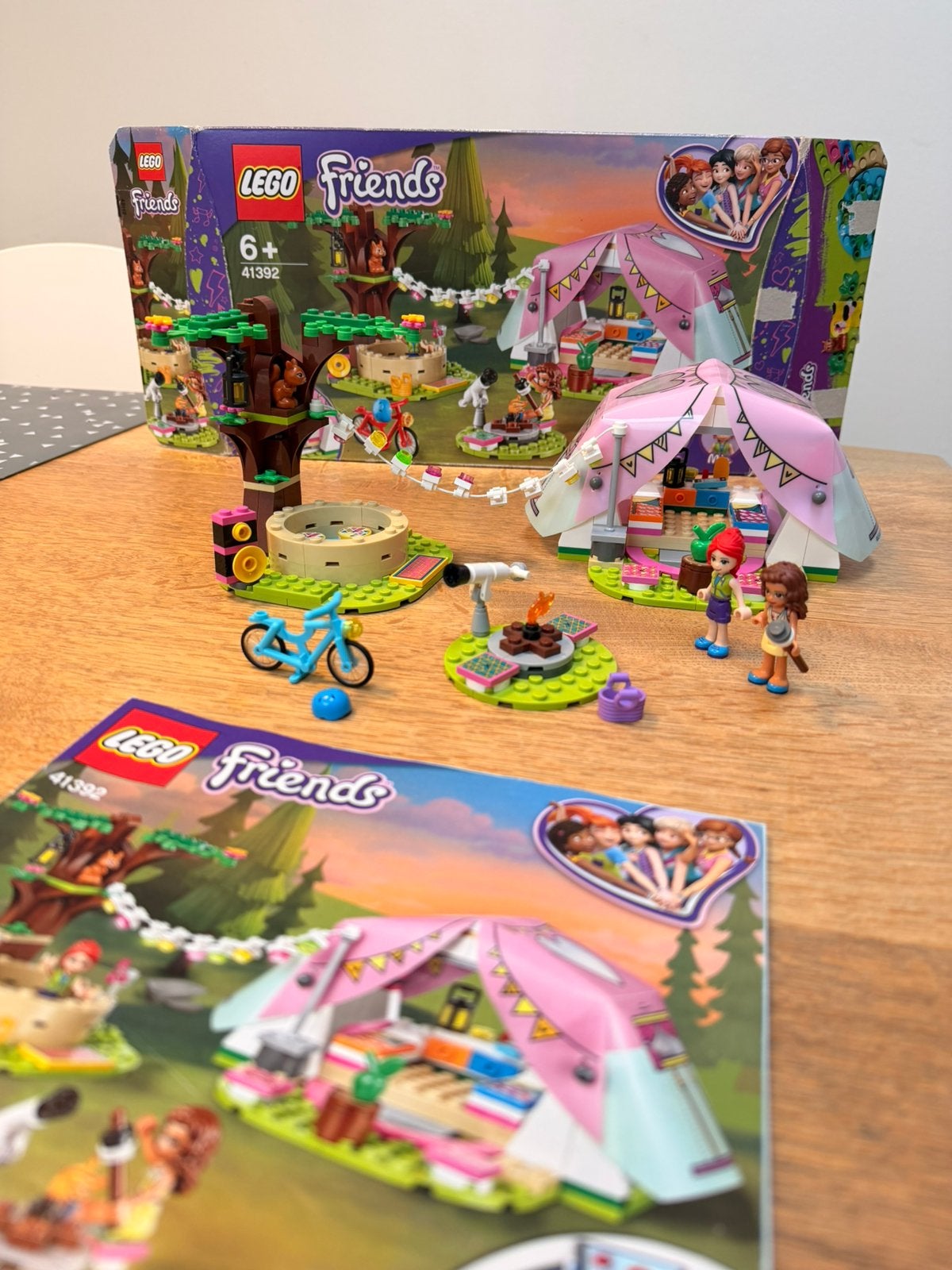 Lego friends glamping in de natuur 41392, Ophalen of Verzenden, Zo goed als nieuw, Lego, Friends
