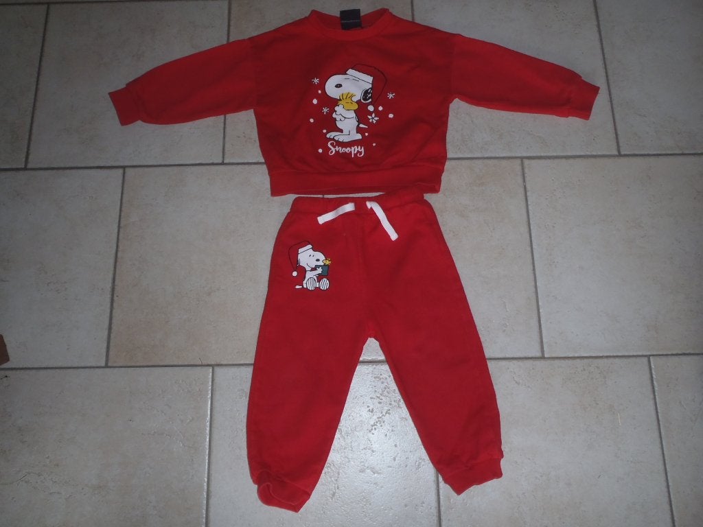 ensemble training Snoopy taille 80, Enlèvement ou Envoi, Comme neuf, Garçon, Ensemble