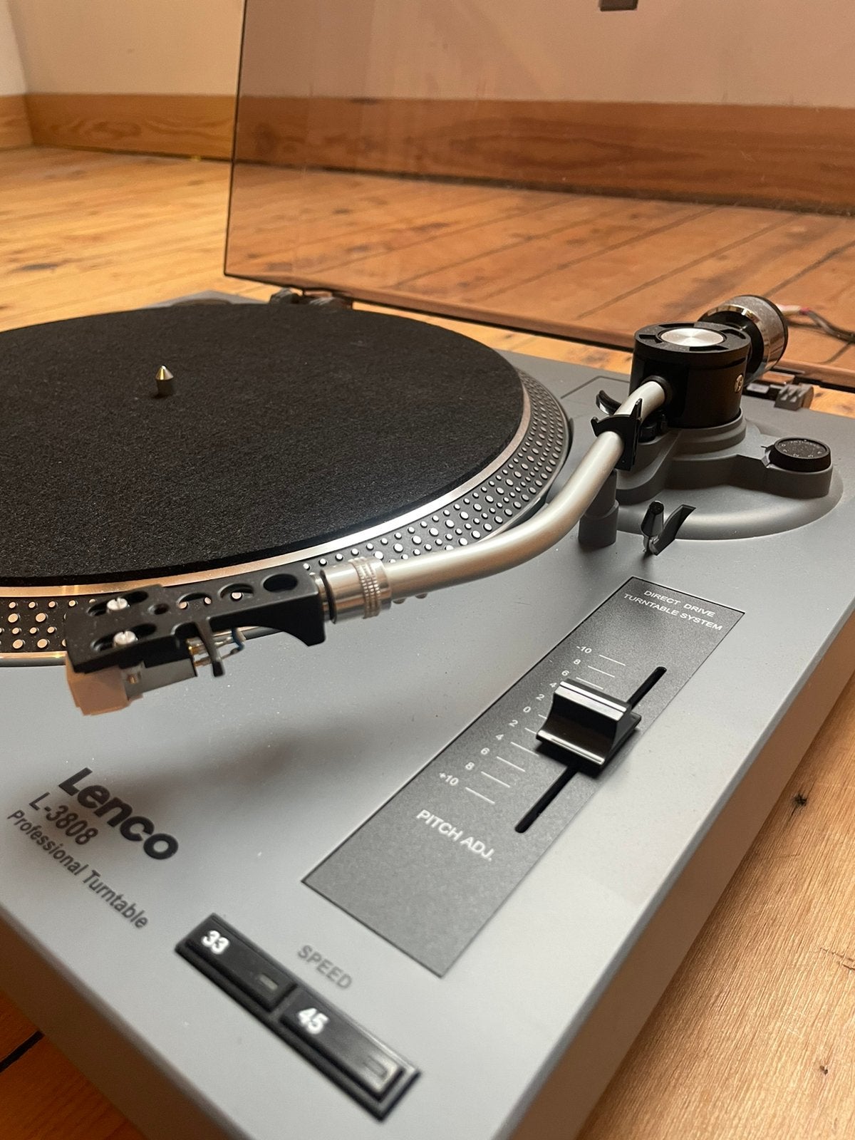 Lenco L-3808 Direct Drive Platenspeler (met USB) - Topstaat!, Audio, Tv en Foto, Platenspelers, Zo goed als nieuw, USB-aansluiting