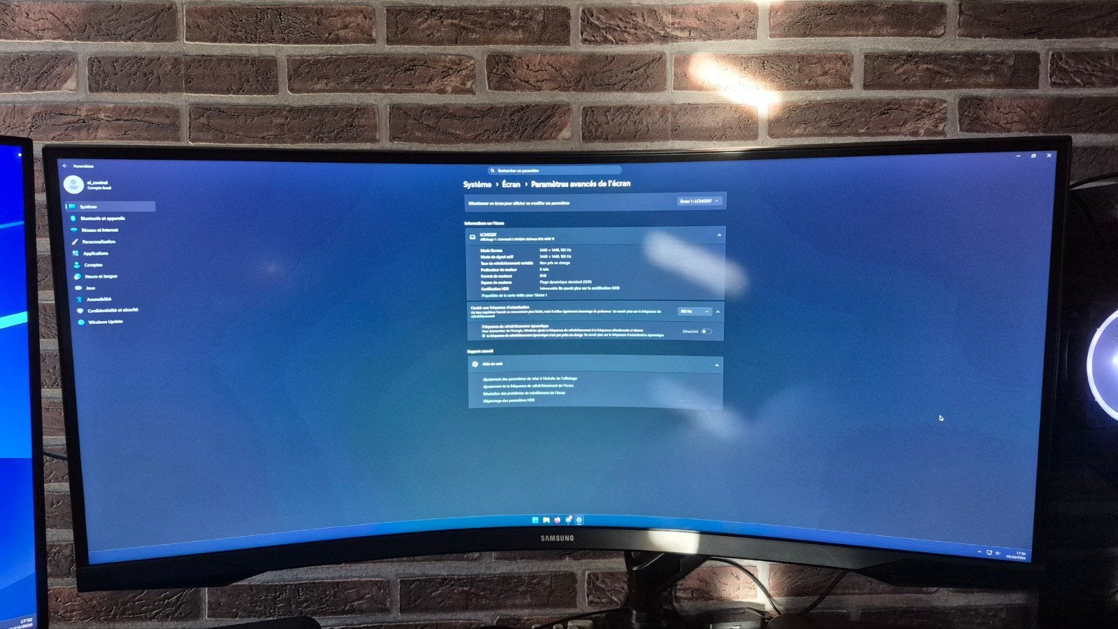 Samsung lc34g55t 34pouce a echanger
Avec socle et boîte 
A é, Computers en Software, Gebruikt, Samsung, Quad HD (2K), Ophalen