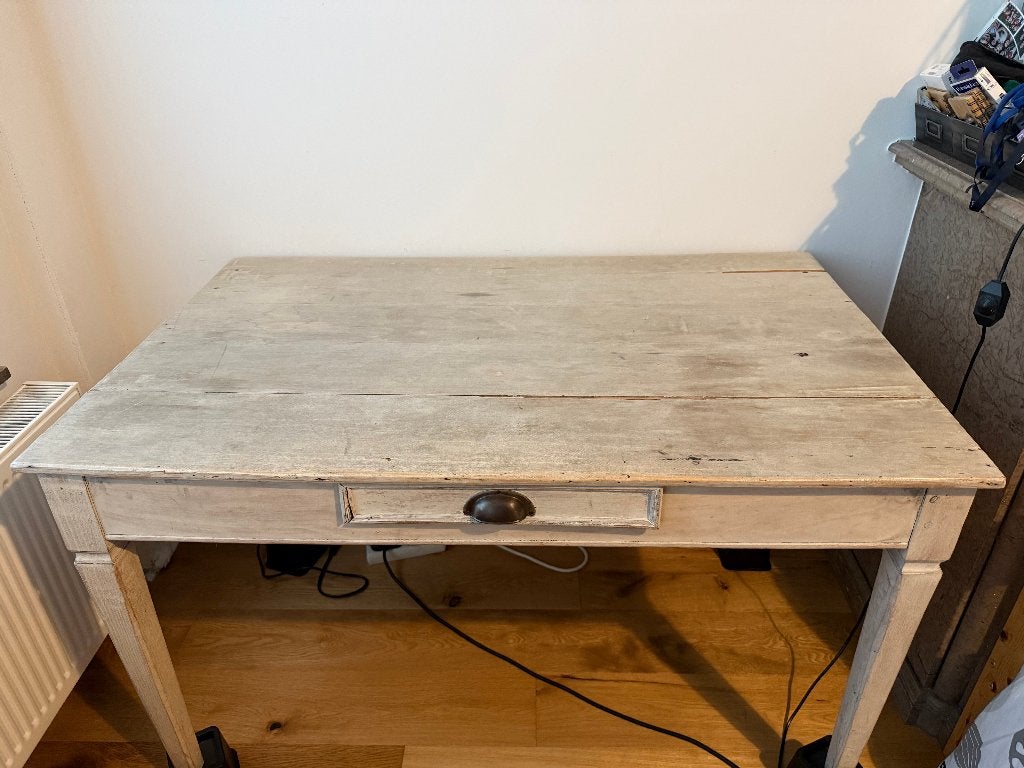 Schitterend houten bureau/tafel met authentieke charme, Ophalen